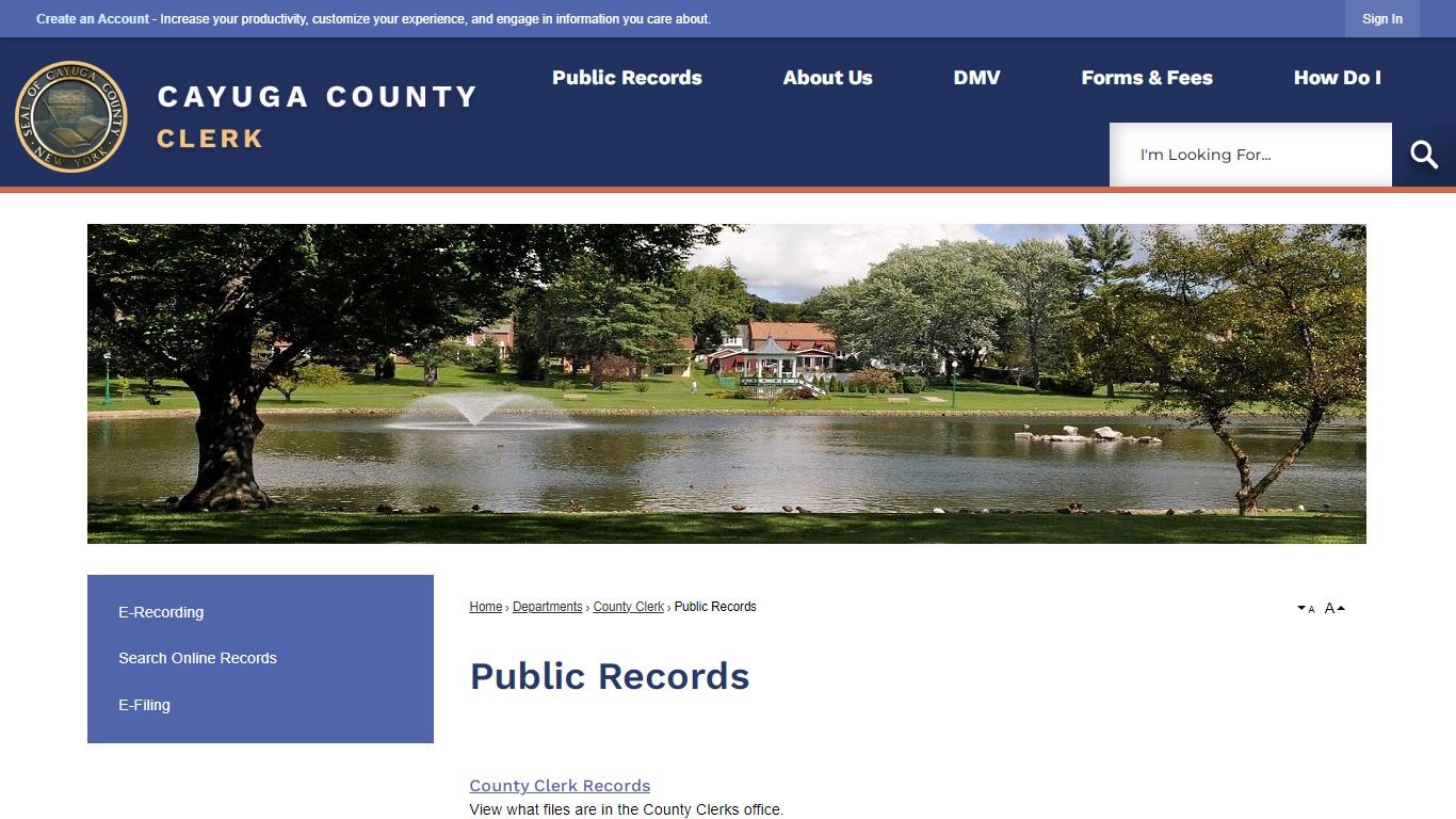 Public Records | Cayuga County, NY