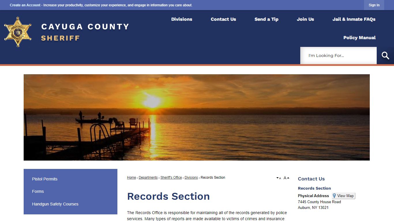 Records Section | Cayuga County, NY